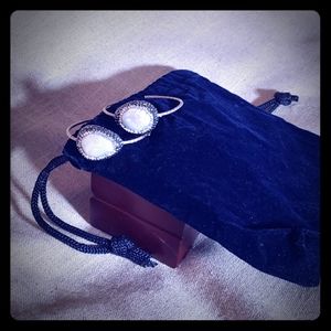 Lori kassin  Pave diamond  hoop earrings